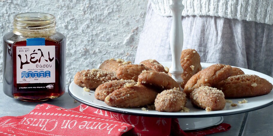 Μελομακάρονα με χυμό μανταρίνι