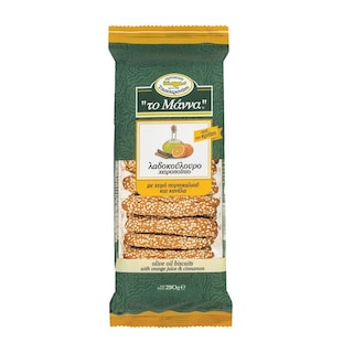ΜΑΝΝΑ | Olive Oil Biscuits with Orange and Cinnamon 290g