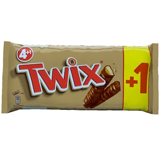 TWIX | Σοκολάτα Γάλακτος Μπισκότο Καραμέλα 50g 4+1 Δώρο
