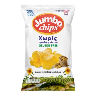 JUMBO | Τσιπς Χωρίς Προσθήκη Αλατιού 130g
