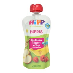 HIPP | Φρουτοπολτός Μήλο Μπανάνα Βατόμουρο Όλυρα 100g
