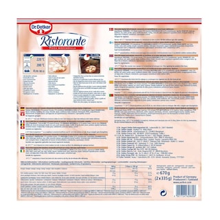 DR.OETKER | Πίτσα Κατεψυγμένη Μοτσαρέλα 2 Τεμάχια 670gr