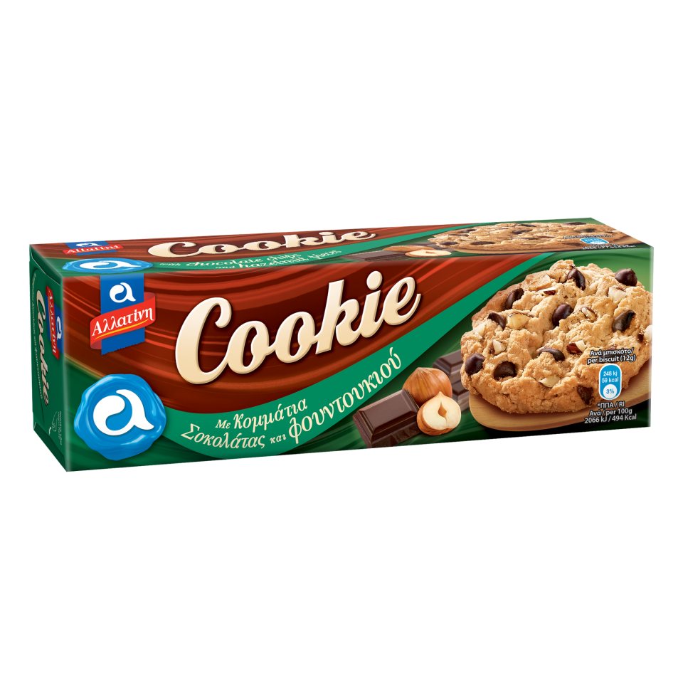 Μπισκότα Cookie Σοκολάτα & Φουντούκι 175g