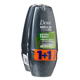 DOVE | Αποσμητικό Roll On Men Extra Fresh 50ml 1+1 Δώρο