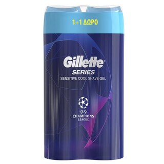 GILLETTE | Gel Ξυρίσματος Series Sensitive Cool 200ml 1+1 Δώρο