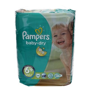 PAMPERS | BABY DRY | ΠΑΝΕΣ ΜΩΡΟΥ EXTRA LARGE PLUS No 6+ 19 ΤΕΜ