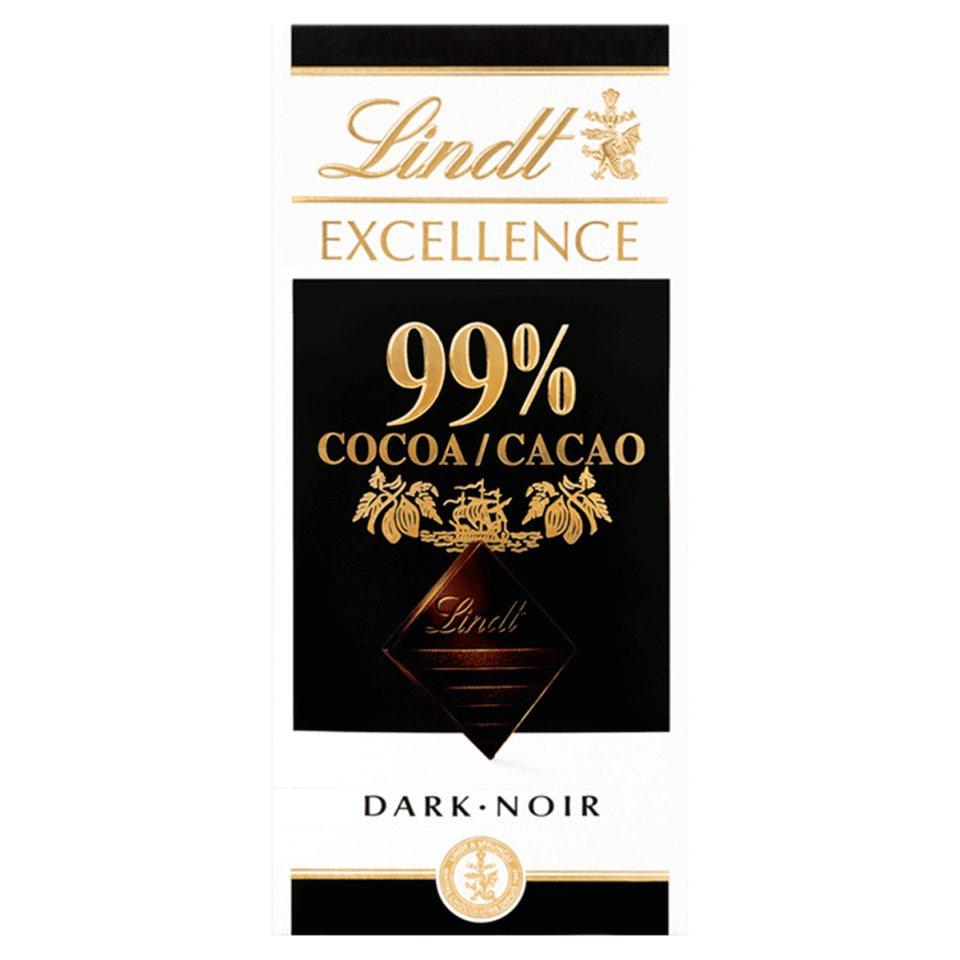 LINDT Σοκολάτα Υγείας Excellence 99% 50g