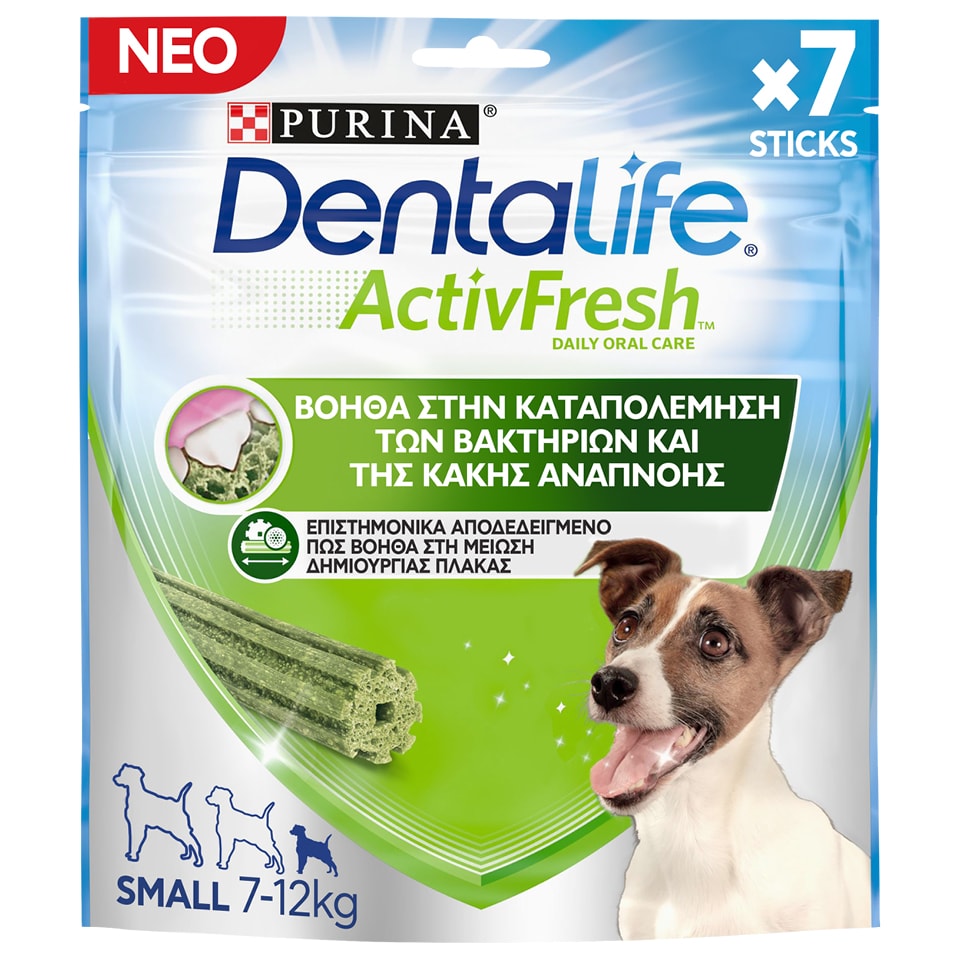 PURINA ONE Συμπληρωματική Τροφή Dentalife ActivFresh Μικρόσωμοι Σκύλοι 115g