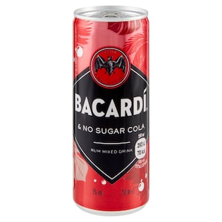 BACARDI | Αλκοολούχο Ποτό No Sugar Cola 250ml