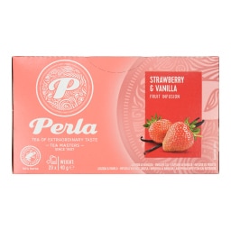 PERLA BEVERAGES | Αφέψημα Βοτάνων Φράουλα και Βανίλια 20x2g