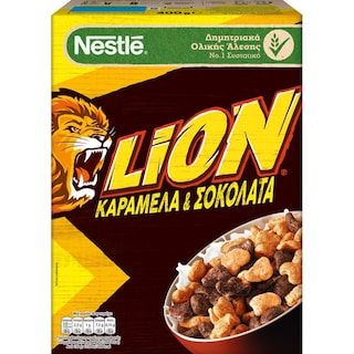 LION | Δημητριακά Ολικής Άλεσης Καραμέλα Σοκολάτα 400gr