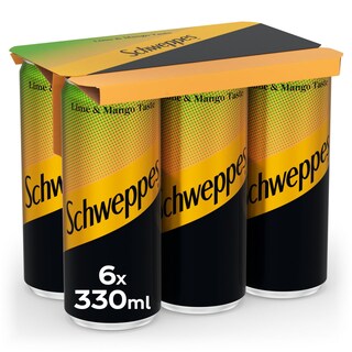 SCHWEPPES | Αναψυκτικό Μάνγκο Λάιμ Κουτί 6x330ml