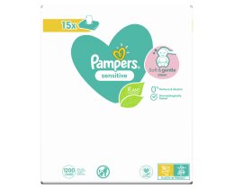 PAMPERS | Μωρομάντηλα Sensitive Αποκλειστικά Online 15x80 Τεμάχια