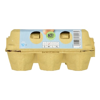 ΑΒ | Αυγά Φρέσκα Κλωβοστοιχίας Medium 6 Τεμάχια