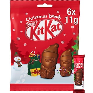KITKAT | KIT KAT SANTA 6x11GR Γκοφρέτα Santa Mini 6x11gr