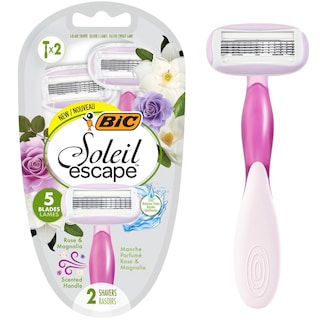 BIC | Ξυραφάκια Soleil Escape Τριαντάφυλλο & Μανόλια 2 Τεμάχια