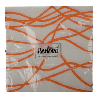 RENOVA | Χαρτοπετσέτες Serpentines Orange 20 Τεμάχια