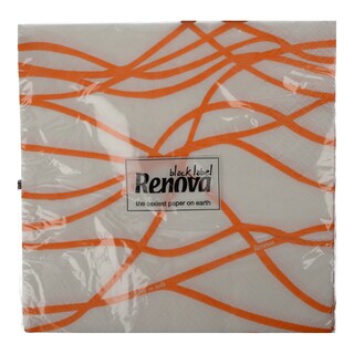 RENOVA | Χαρτοπετσέτες Serpentines Orange 20 Τεμάχια
