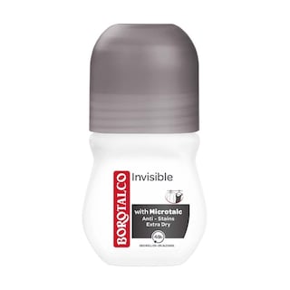 BOROTALCO | Αποσμητικό Roll On Invisible 50ml Έκπτωση 40%
