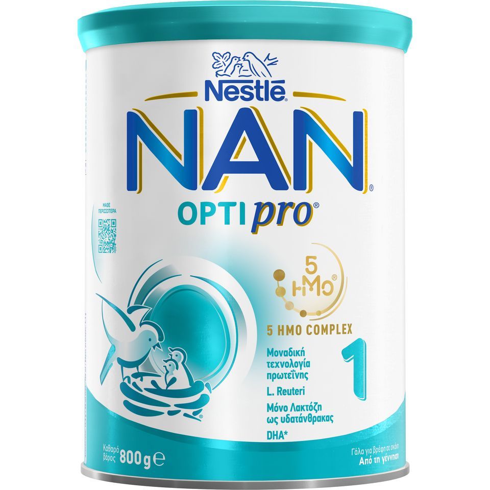 NAN Γάλα Βρεφικό Σκόνη Optipro 1ης Βρεφικής Ηλικίας 800gr