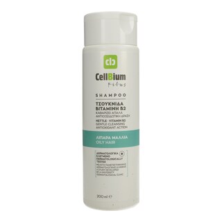 CELLBIUM | Σαμπουάν Τσουκνίδα & Βιταμίνη Β2 Λιπαρά Μαλλιά 200ml