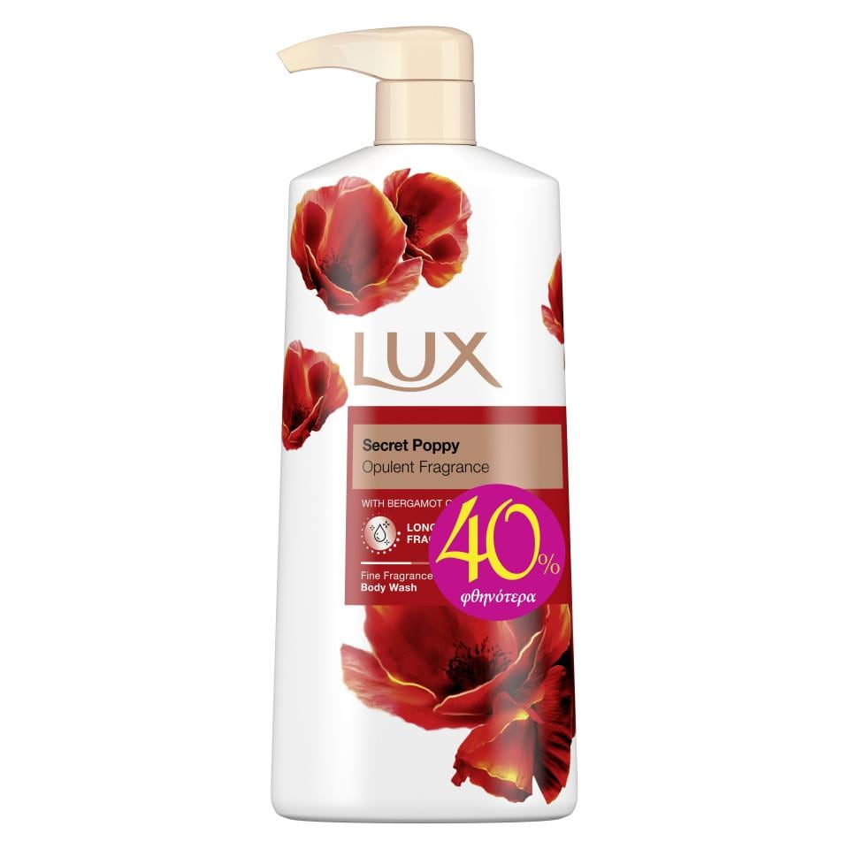 LUX Αφρόλουτρο Secret Poppy 600ml Έκπτωση 40%