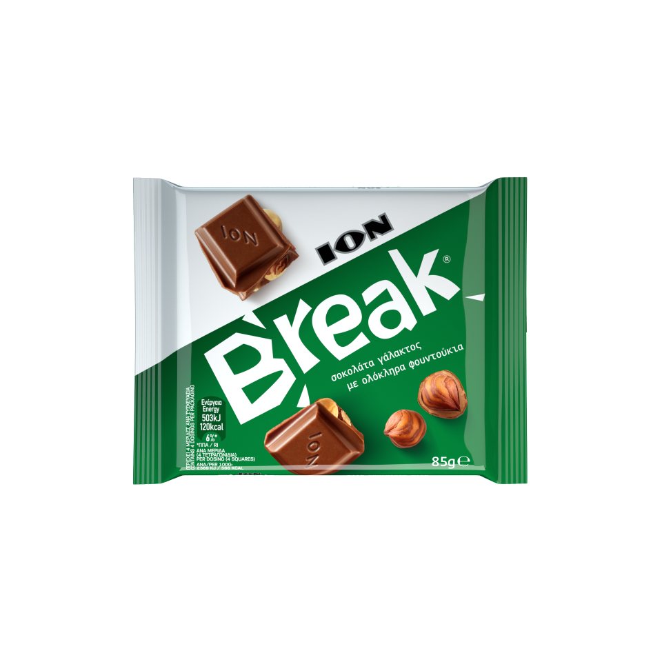 ΙΟΝ Σοκολάτα Γάλακτος Φουντούκι 85gr