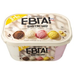 ΕΒΓΑ | ICE CREAM  . 2LT+1LT 987+493GR GIFT