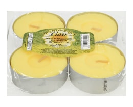 LION | Κεριά Ρεσώ Γίγας Σιτρονέλα 4 Τεμάχια