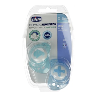 CHICCO | Πιπίλα sio Air 0-6 Μηνών Σιέλ 2 Τεμάχια