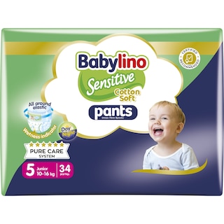 BABYLINO | Πάνες Βρακάκι Sensitive Pants Νο5 34 Τεμάχια