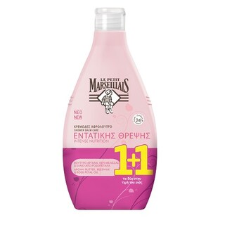 LE PETIT MARSEILLAIS | Αφρόλουτρο Θρέψης Argan Butter & Rose Oil 400ml 1+1 Δώρο