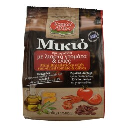 MIKIO | Κριτσινάκια με Λιαστή Ντομάτα & Ελιές 80g
