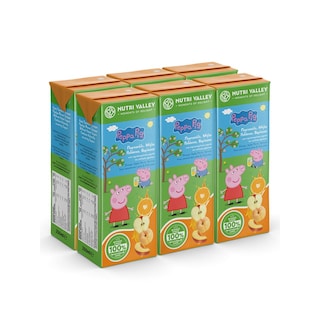PEPPA PIG | Φυσικός Χυμός Πορτοκάλι Μήλο Ροδάκινο Βερίκοκο 6x250ml