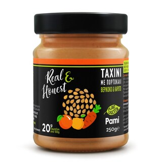 PAMI | Ταχίνι Σησαμοβούτυρο με Πορτοκάλι Βερίκοκο & Καρότο 250g