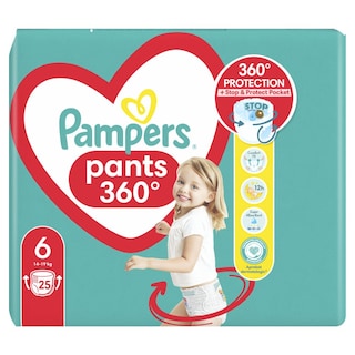 PAMPERS | Πάνες Βρακάκι Μωρού Pants Νο6 25 Τεμάχια