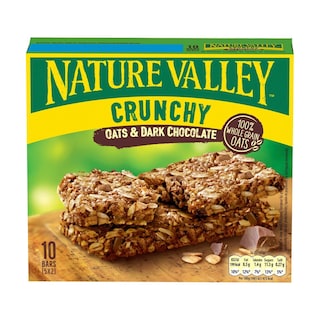 NATURE VALLEY | Μπάρες Δημητριακών Crunchy Μαύρη Σοκολάτα 5x42g