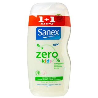 SANEX | Αφρόλουτρο Zero Kids 1+1 Δώρο 500ml