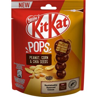 KITKAT | Γκοφρετάκια Pops Φιστίκι Καλαμπόκι & Chia 110gr
