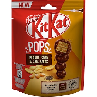 KITKAT | Γκοφρετάκια Pops Φιστίκι Καλαμπόκι & Chia 110gr