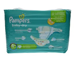 PAMPERS | BABY DRY | ΠΑΝΕΣ ΜΩΡΟΥ MAXI PLUS 9 - 20 KGR No 4+ 41 ΤΕΜ