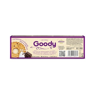 ΑΛΛΑΤΙΝΗ | GOODY | Μπισκότα Γάλα & Κομμάτια Σοκολάτας 195g