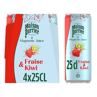 PERRIER | Ανθρακούχο Νερό Maison Perrier Φράουλα και Ακτινίδιο 4x250ml