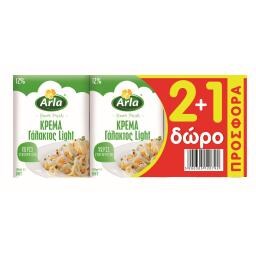 ARLA | Κρέμα Γάλακτος 12% Light 3x200ml 2+1 Δώρο