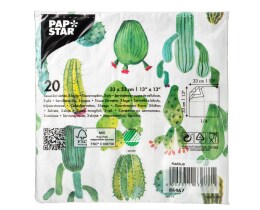 PAPSTAR | Χαρτοπετσέτες Kaktus 33x33cm 108g