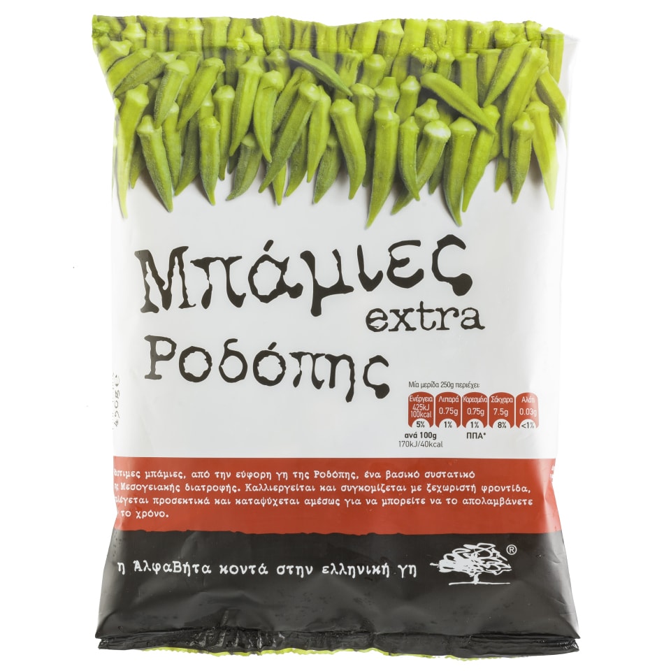 Μπάμιες Extra Ροδόπης Κατεψυγμένες 450g