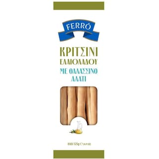 FERRO | Κριτσίνια Ελαιόλαδου με Θαλασσινό Αλάτι 125g