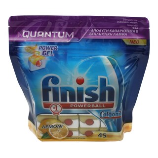 FINISH | QUANTUM | DISHWASHER DETERGENT LEMON 45 TABS