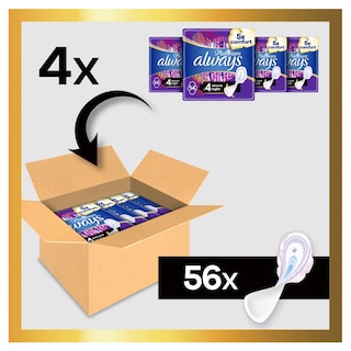 ALWAYS | Σερβιέτες Secure Night Αποκλειστικά Online 56 Τεμάχια