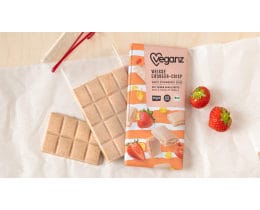 VEGANZ | Λευκή Σοκολάτα Bio Φράουλα & Corn Flakes 80g